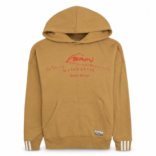Adidas Womens Camel Hoodie Size 8 Tan Pullover Hooded Sweatshirt