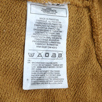 Additional view of Adidas women’s camel hoodie, size UK 8, tan pullover hooded sweatshirt