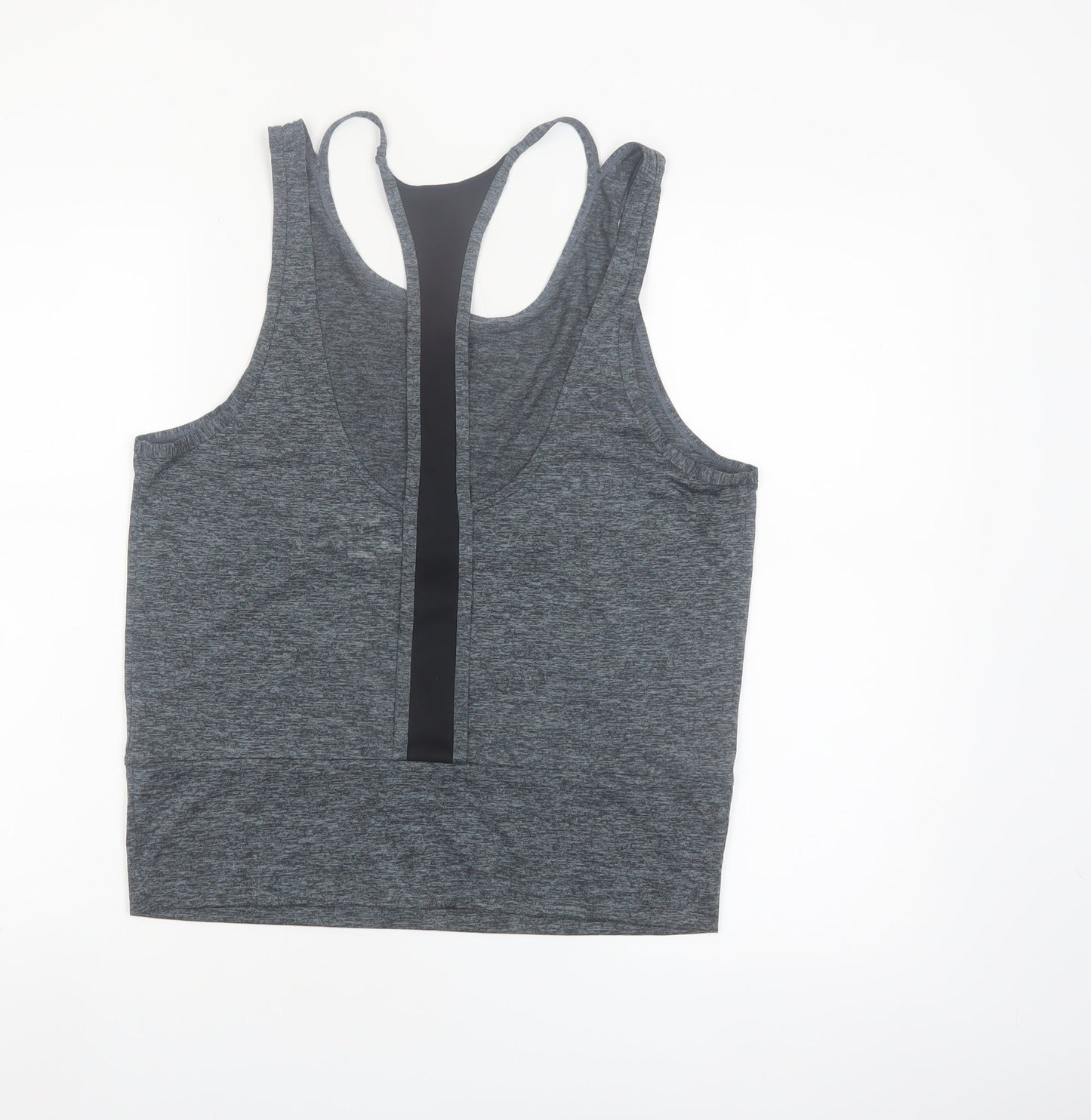 Nike Womens Grey Dri-FIT Racerback Gym Tank Top Size M