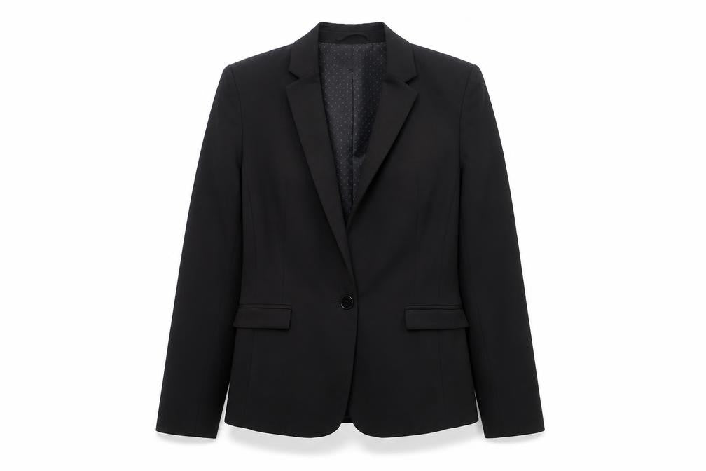 Next Women Black Petite Blazer Single-Breasted UK 8P Classic Fit