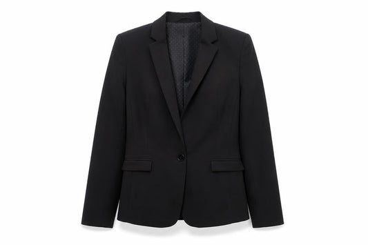 Next Women Black Petite Blazer Single-Breasted UK 8P Classic Fit