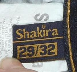 Shakira Women's Blue Straight Leg Stretch Denim Jeans Size 12