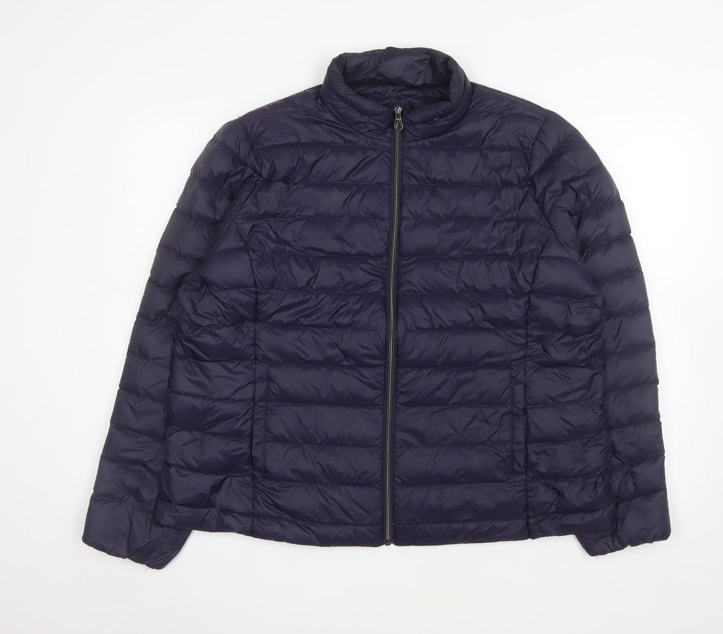 Marks and Spencer Women's Blue Puffer Jacket UK 22 Down Filled