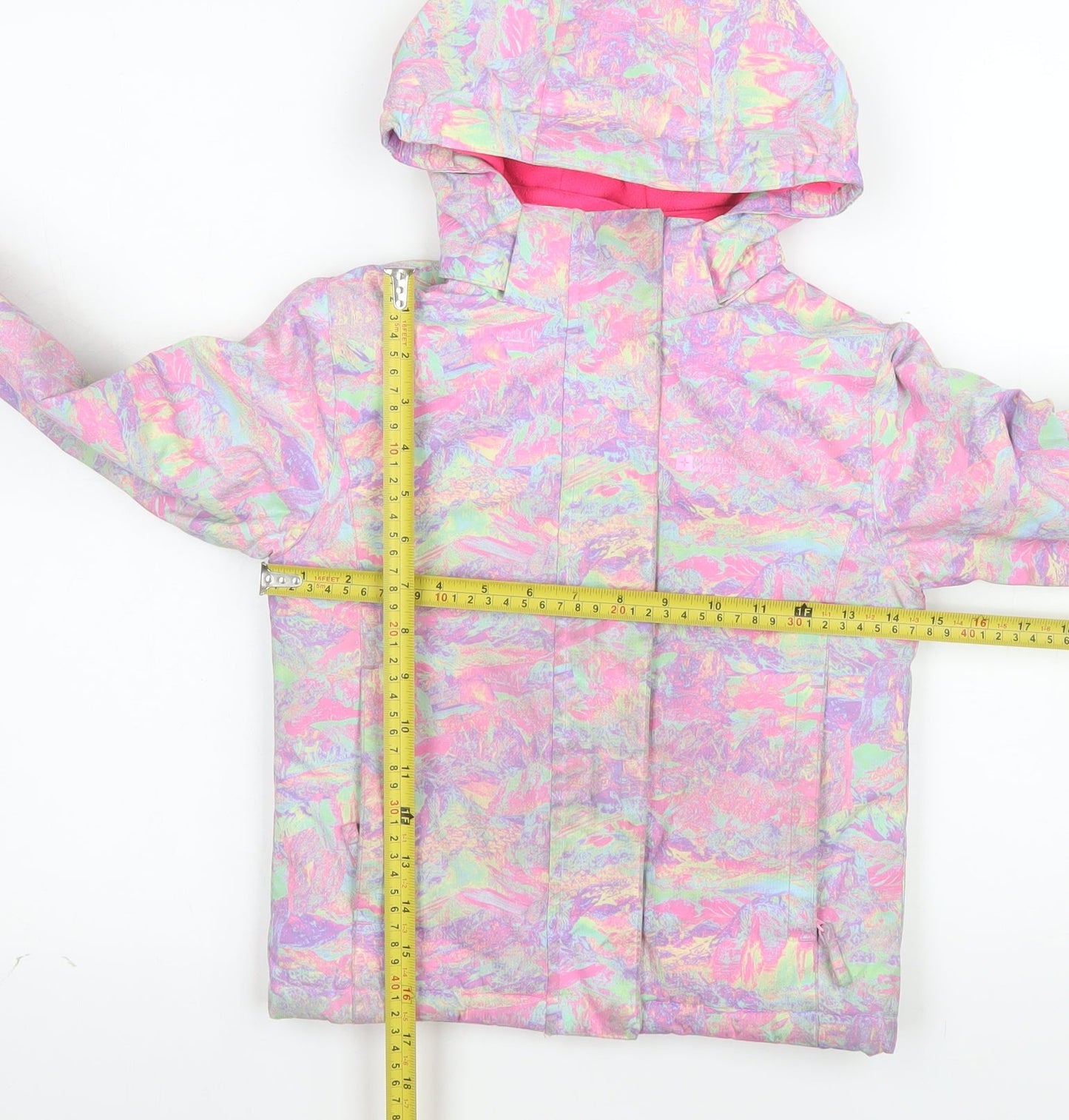 Mountain Warehouse Girls Multicoloured 3-4 Years Hooded Ski Jacket Winter Coat
