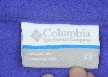 Columbia Women's Purple XS Fleece Full Zip Outdoor Jacket