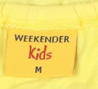 Weekender Kids Yellow Halterneck Tropical Paradise Camisole Top Size M