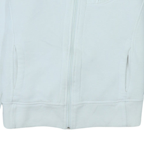 The North Face Womens White Fleece Basic Jacket L Full Zip Summit Series