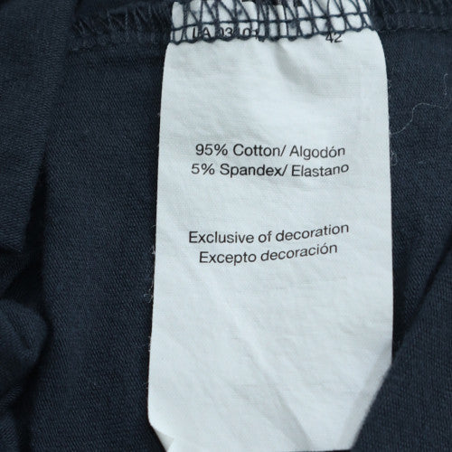 Russell Men's Navy Blue XL Crew Neck Cotton Blend T-Shirt