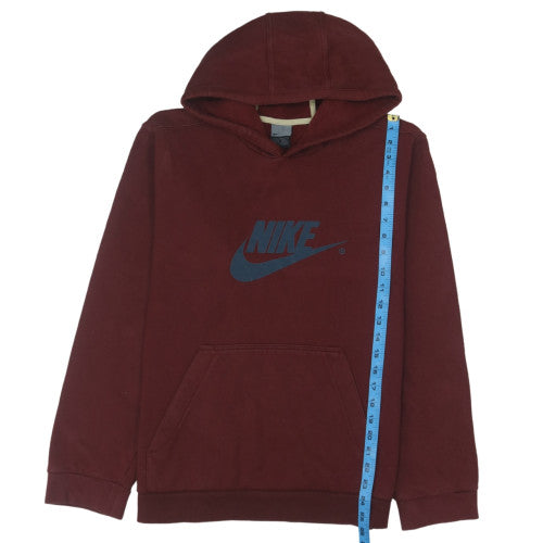 Nike Men's Brown Pullover Hoodie M Fleece Logo Sweatshirt