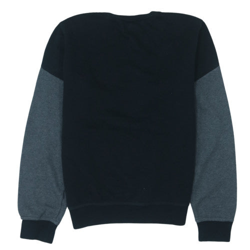 Nike Men's Black Grey Pullover Sweatshirt Size S Logo Graphic