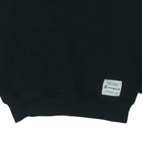 Champion Men's Black XL Pullover Hoodie Embroidered Logo Sportswear