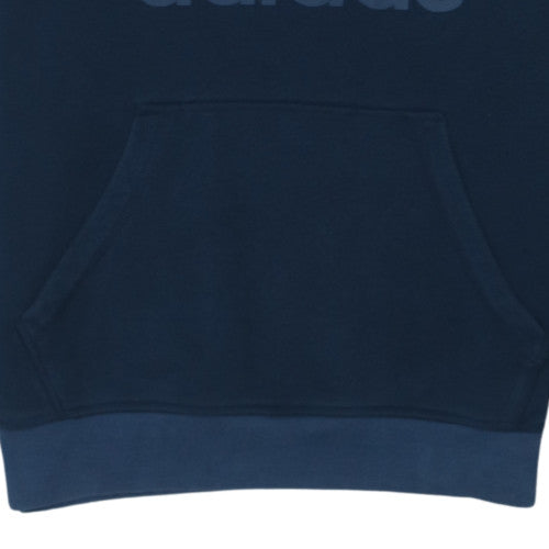 Adidas Men's Blue Pullover Hoodie L Hooded Fleece Sweatshirt