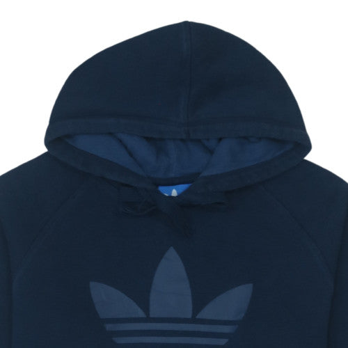 Adidas Men's Blue Pullover Hoodie L Hooded Fleece Sweatshirt