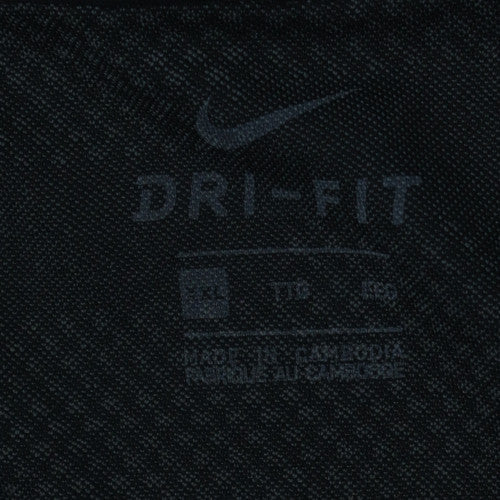 Nike Men’s Black 2XL Dri-FIT Sports Crew Neck Short Sleeve T-Shirt