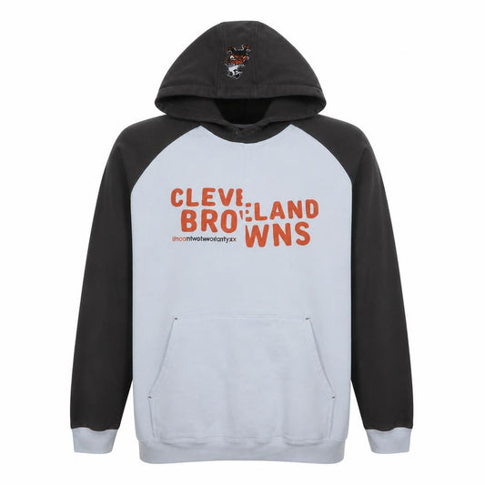 Reebok Cleveland Browns Men’s XL Brown Pullover Fleece Hoodie
