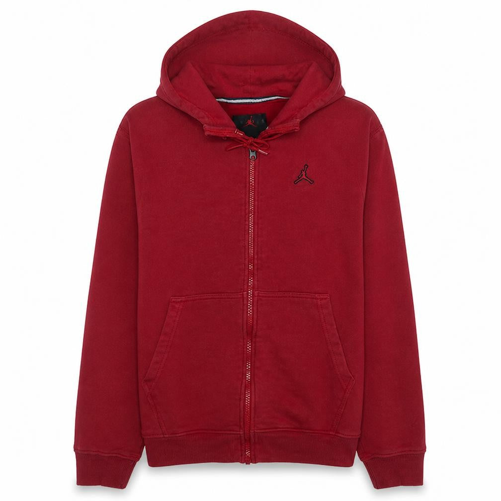 Jordan Men's Red Full Zip Hoodie Size S Sports Fleece