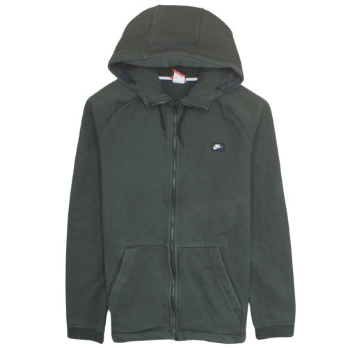 Nike Men's Green Full Zip Fleece Hoodie XL Regular Fit