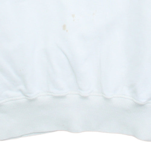 Fred Perry Men's White L Pullover Sweatshirt Stockport Logo Cotton