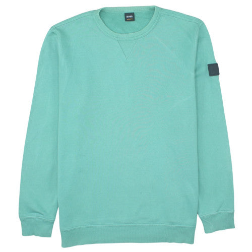 Hugo Boss Men's Green 2XL Crew Neck Pullover Sweatshirt