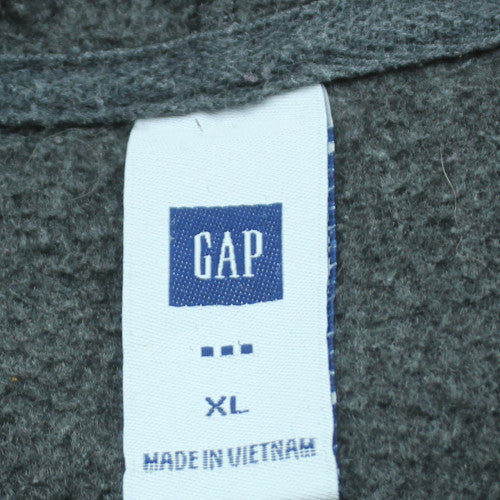GAP Men’s Grey Fleece Pullover Hoodie XL Regular Fit