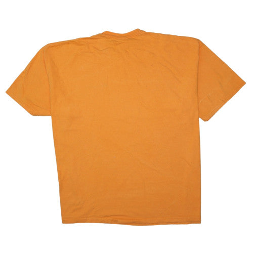 Champion Men's Orange Short Sleeve Crew Neck XXL Cotton T-Shirt