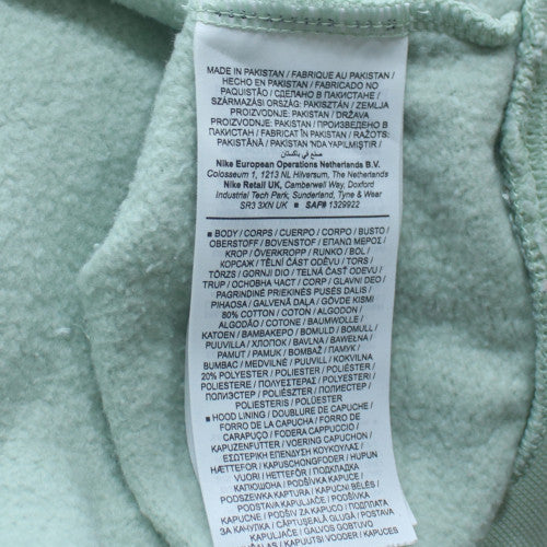 Nike Womens Mint Green Pullover Hoodie XS Cotton Blend Casual