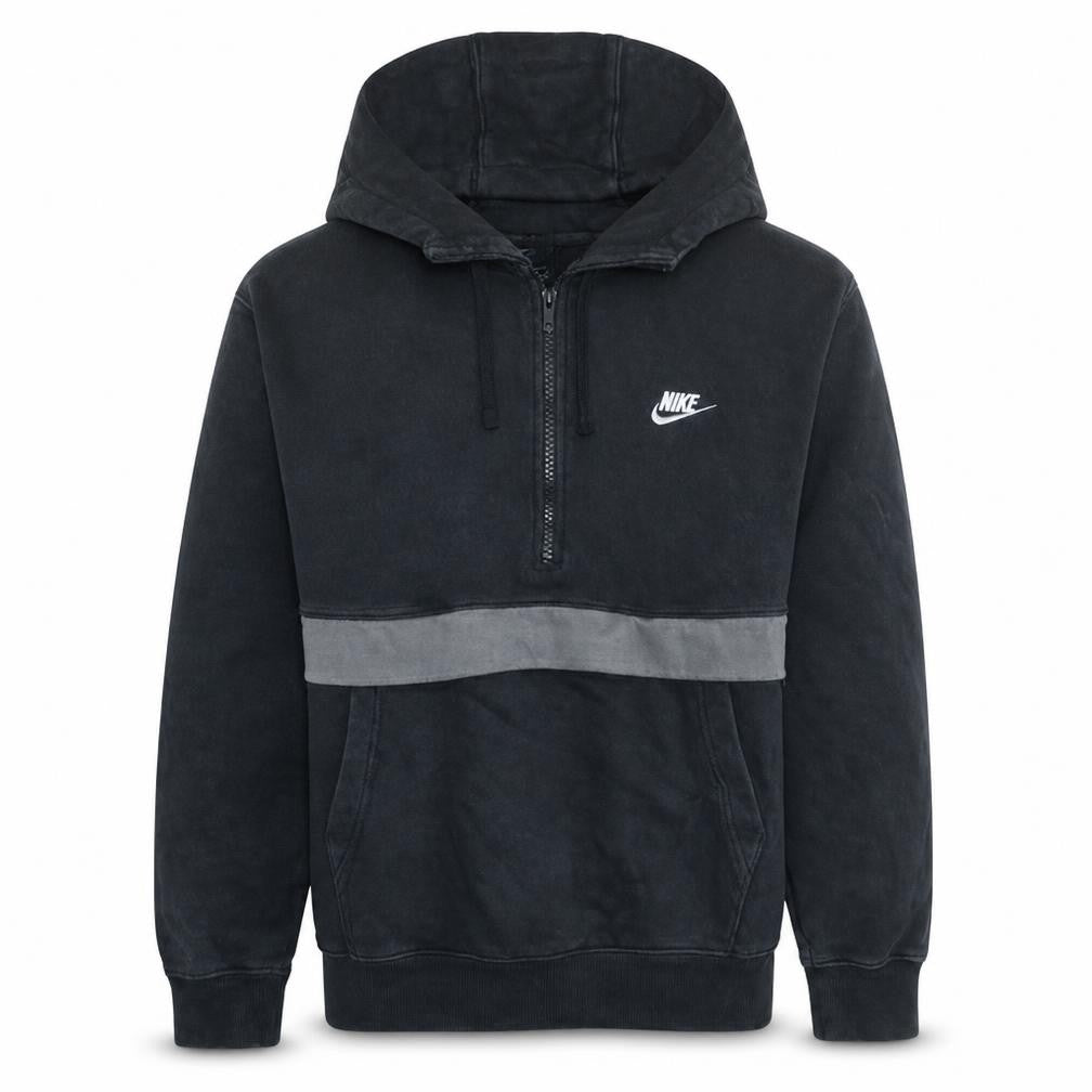 Nike Men's Black M Pullover 1/2 Zip Fleece Hoodie
