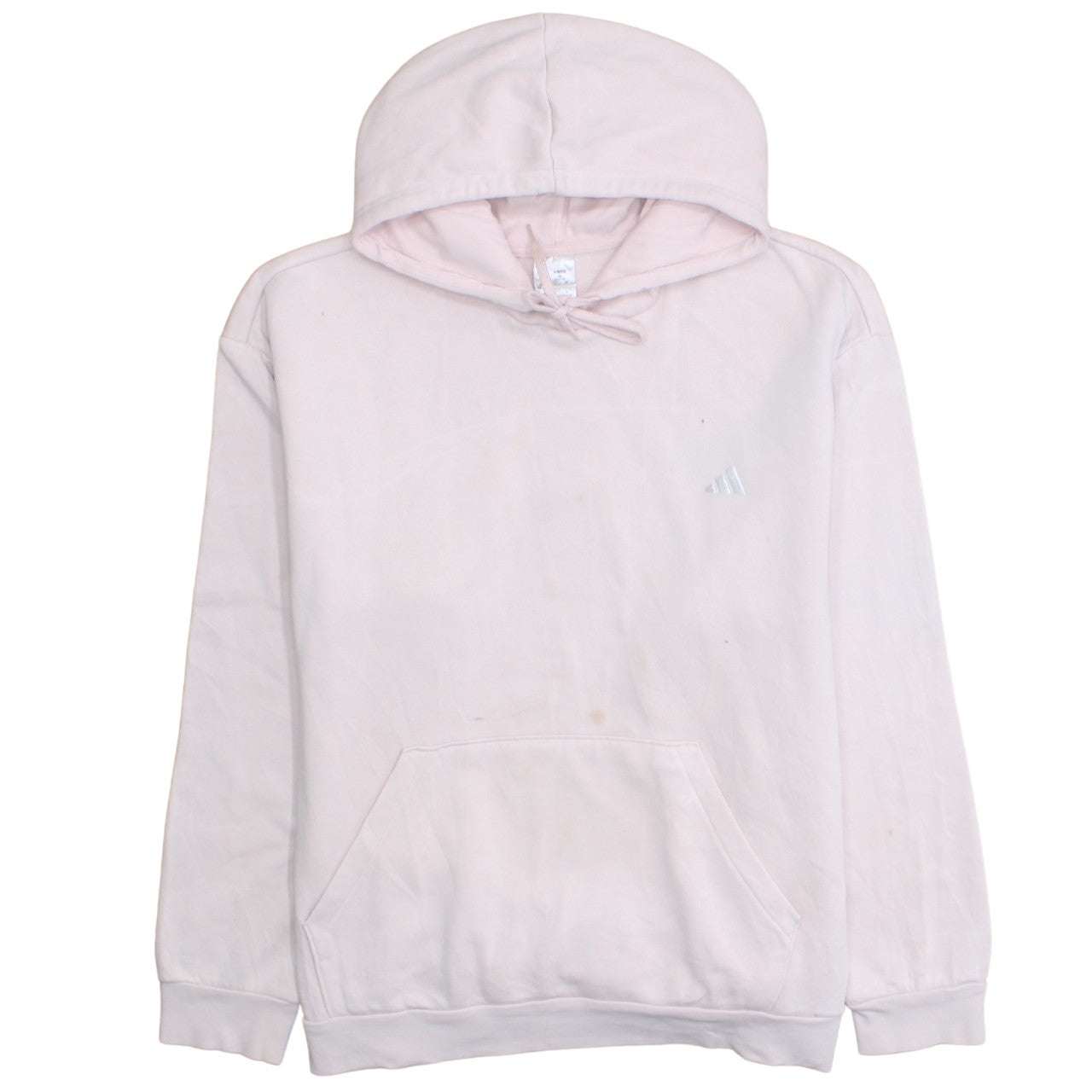 Adidas Womens Pink Pullover Hoodie 2XL Relaxed Fit Casual Sweatshirt