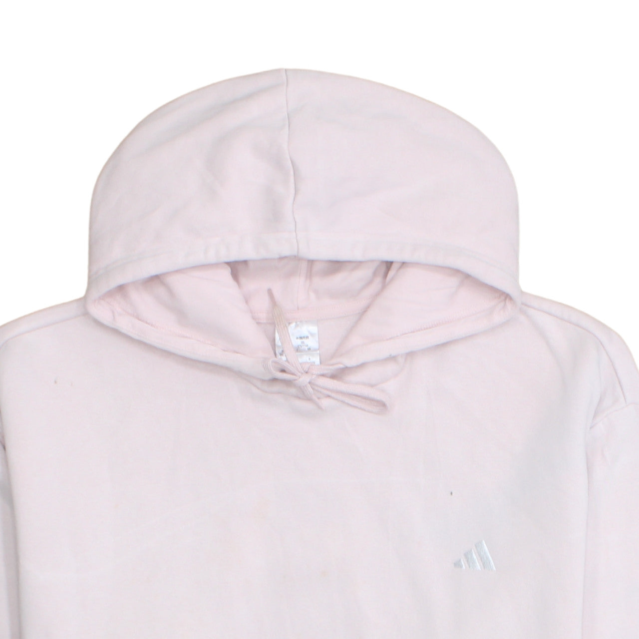 Adidas Womens Pink Pullover Hoodie 2XL Relaxed Fit Casual Sweatshirt