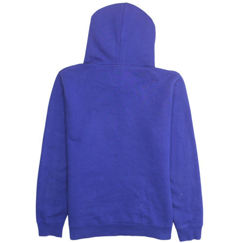 The North Face Womens Blue Pullover Hoodie Large Cotton Logo