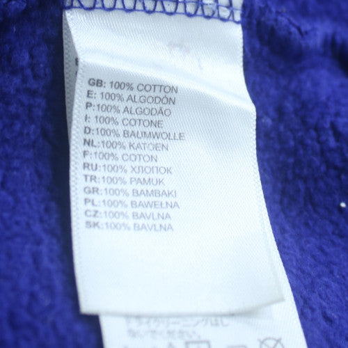 The North Face Womens Blue Pullover Hoodie Large Cotton Logo