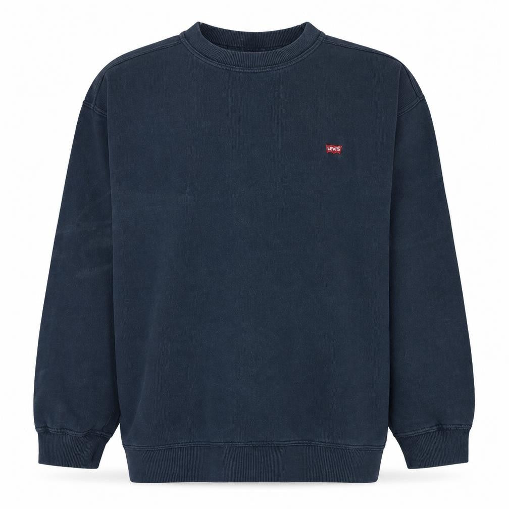 Levi's Mens Blue Pullover Crew Neck Sweatshirt L Classic Fleece