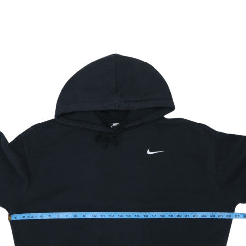 Nike Womens Black Pullover Hoodie L Hooded Sweatshirt Logo Embroidered