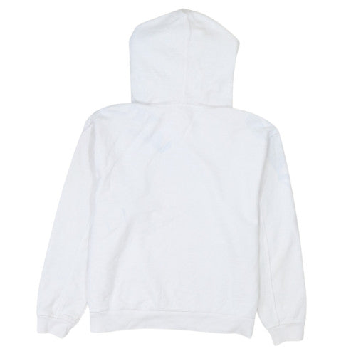 Levi's Women's White Pullover Hoodie XS Rainbow Logo Cotton Casual