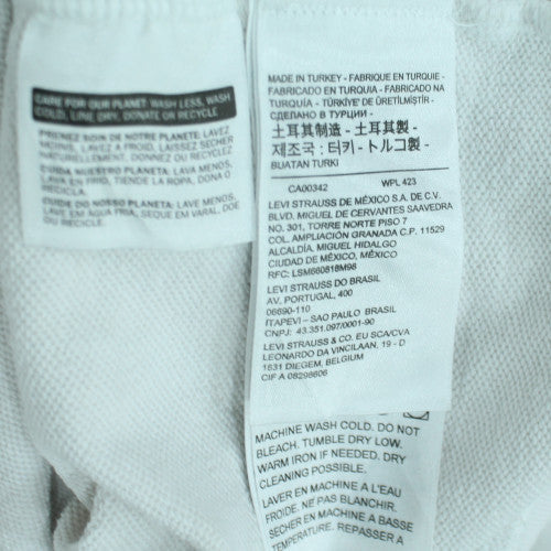 Levi's Women's White Pullover Hoodie XS Rainbow Logo Cotton Casual
