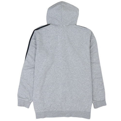Adidas Men's Grey Full Zip Hoodie 2XL - Athletic Classic Style