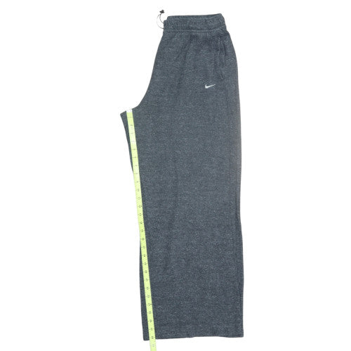 Nike Womens Grey Therma-Fit Wide Leg Fleece Sweatpants L