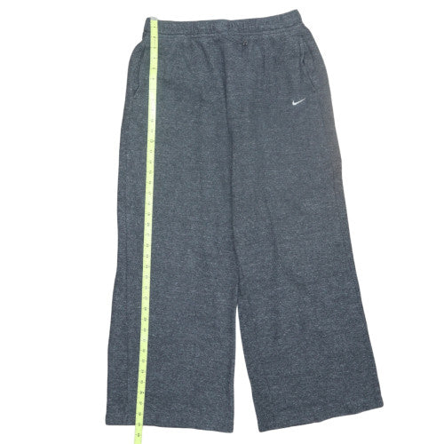 Nike Womens Grey Therma-Fit Wide Leg Fleece Sweatpants L