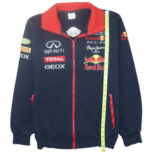 Red Bull Racing Men's Navy Track Jacket L Cotton Zip Up Sportswear