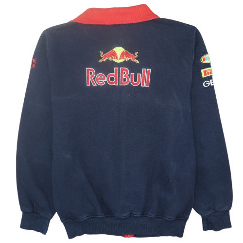 Red Bull Racing Men's Navy Track Jacket L Cotton Zip Up Sportswear