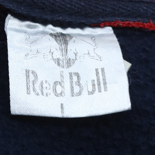 Red Bull Racing Men's Navy Track Jacket L Cotton Zip Up Sportswear
