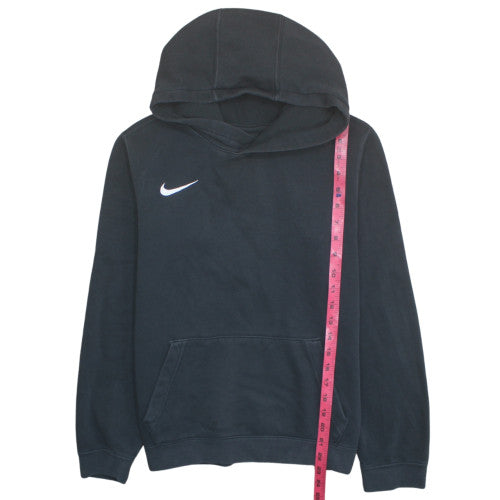 Nike Boys Black XL Pullover Hoodie with White Logo Kangaroo Pocket