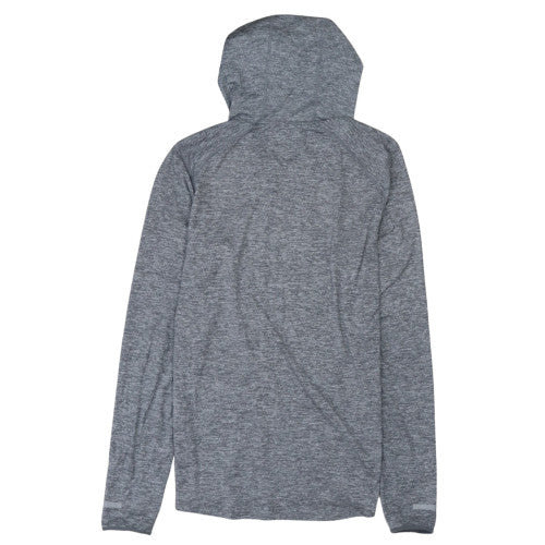 Nike Men's Grey Dri-FIT Long Sleeve Hooded Pullover Training Top S