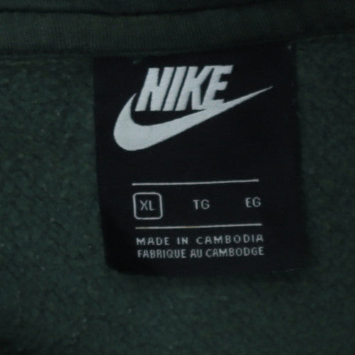 Nike Men's Green XL Pullover Hoodie Fleece Sportswear