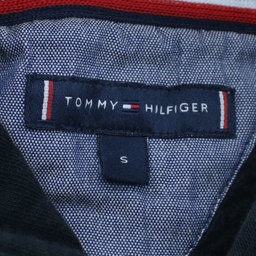 Tommy Hilfiger Men’s Black Pullover Hoodie S Regular Fit Fleece Logo
