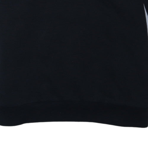 FILA Boys Black Pullover Hoodie 13-15 Years Cotton Blend Logo Design