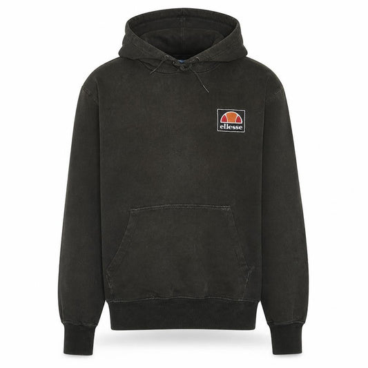 Ellesse Men's Green Pullover Hoodie L Regular Fit Fleece Logo Sportswear