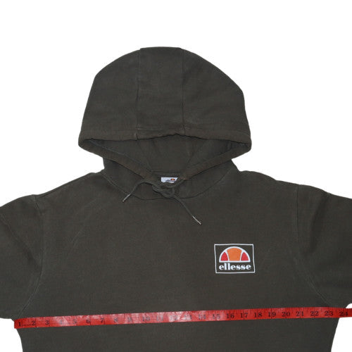 Ellesse Men's Green Pullover Hoodie L Regular Fit Fleece Logo Sportswear