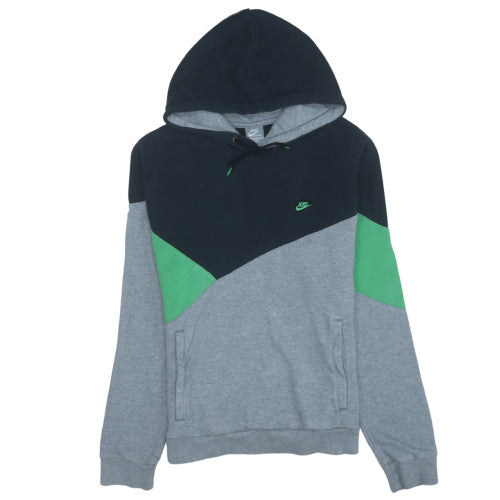 Nike Men’s Grey Pullover Hoodie S Logo Fleece Sportswear