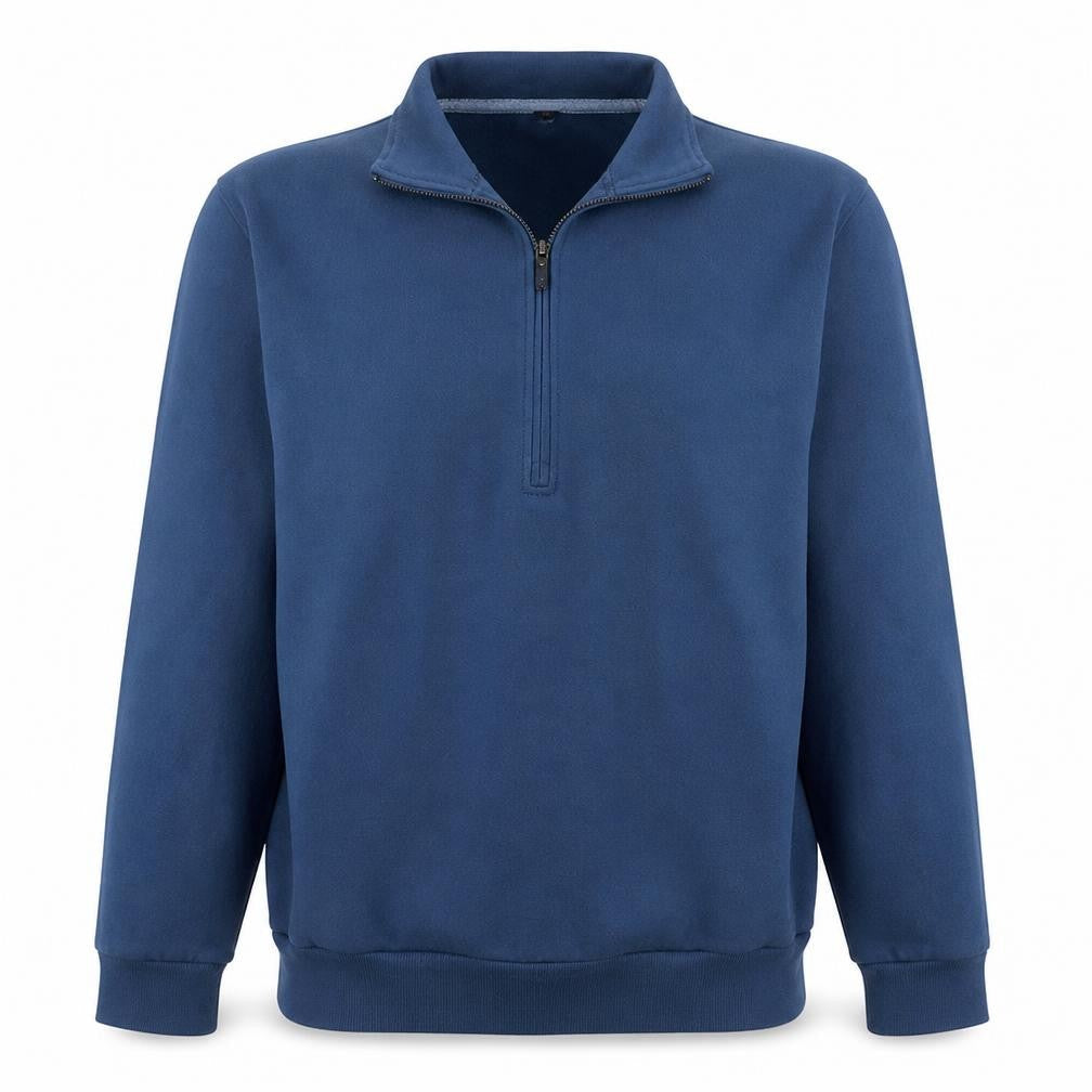 Lululemon Mens Blue 1/4 Zip Fleece Sweatshirt L Regular Fit